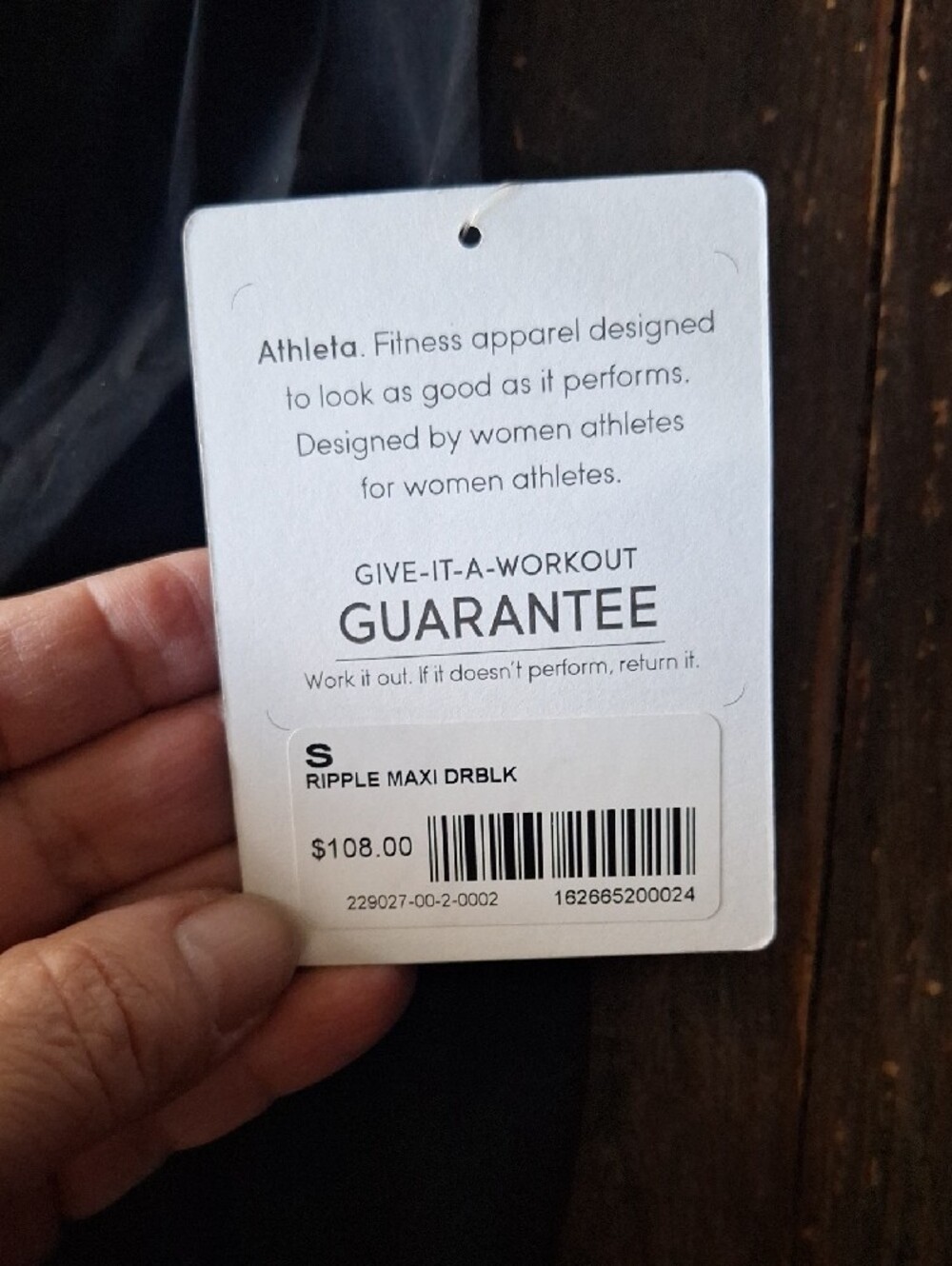Sporty Athleta Black Maxi Dress with Spaghetti Straps Sz S NWT - Picture 10 of 14